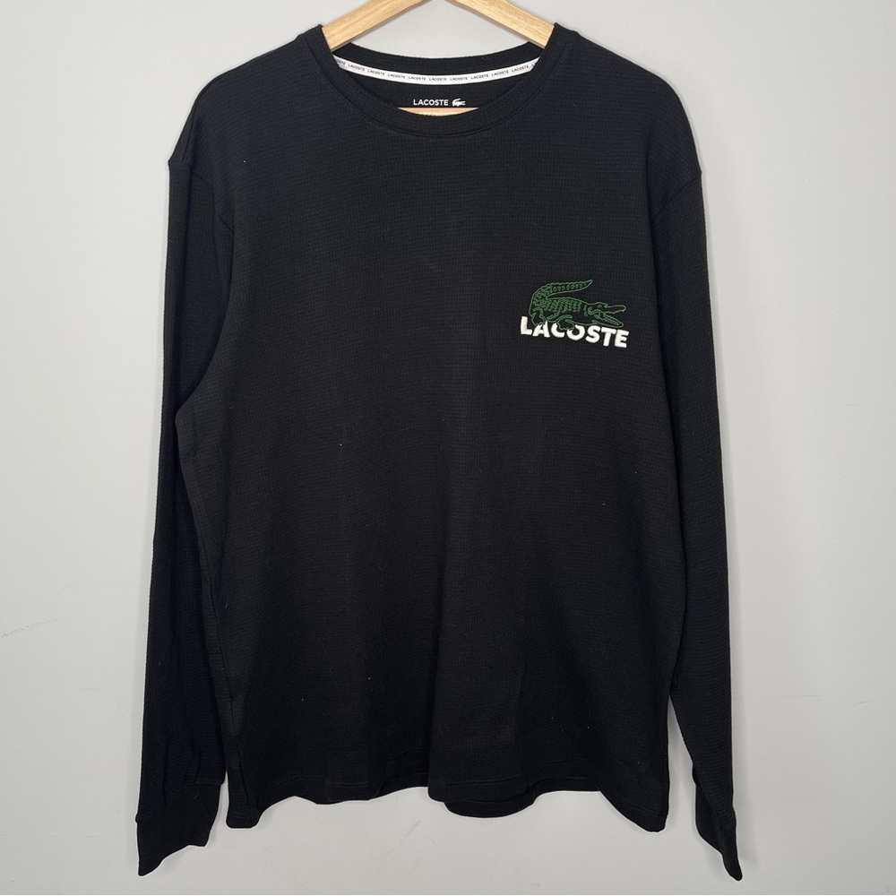 Lacoste Black Long Sleeve‎ Shirt men’s size large
